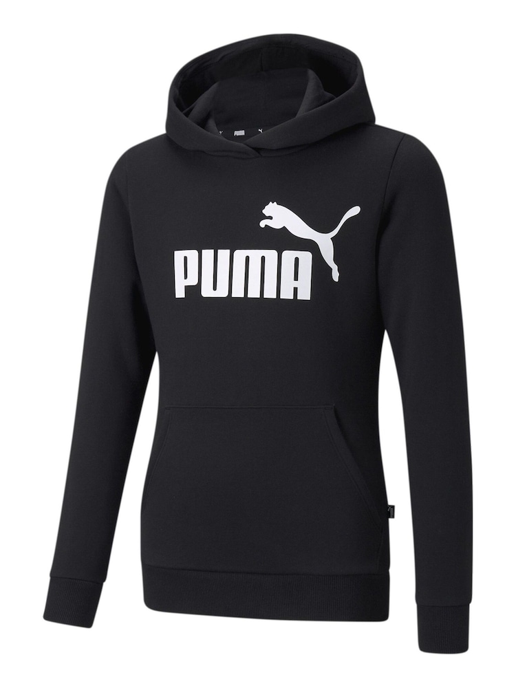 Puma Black Essentials Logo Youth Hoodie - Image 1 of 2
