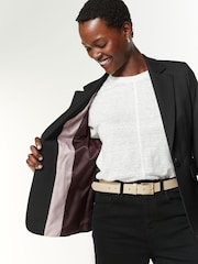 Schwarz - Tailored Einreihiger Blazer - Image 3 of 6