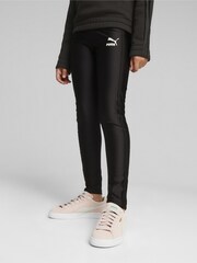 Puma Black T7 High Waist Shiny Youth Leggings - Image 1 of 5