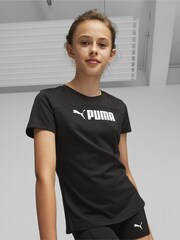 Puma Black FIT Youth T-Shirt - Image 1 of 5