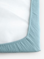 2 Упаковка младенец 100% хлопок муслин Fitted Sheets - Изображение 2 из 11