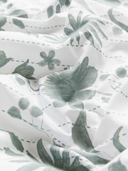 2 Pack Green/White Floral Reversible Duvet Cover and Pillowcase Set - Image 4 of 7