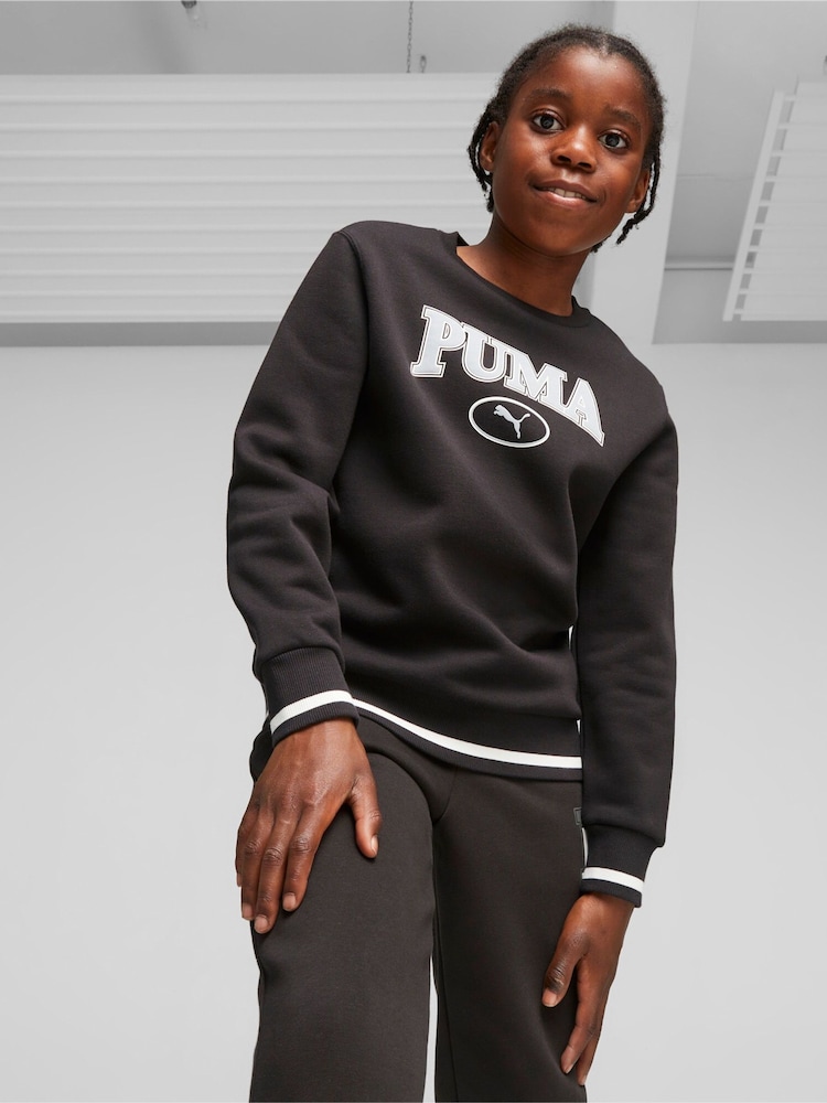 Puma Black Squad Youth Sweatshirt - Image 1 of 5 Puma Black Squad Youth Sweatshirt - Image 1 of 5