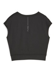 Puma Black Studio Yogini Lite Trend Training Crop Top - Image 5 of 5