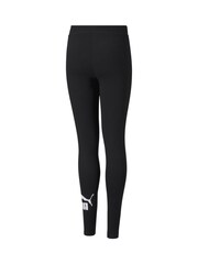 Puma Black 100% Cotton Essentials Logo Youth Leggings - Image 1 of 2