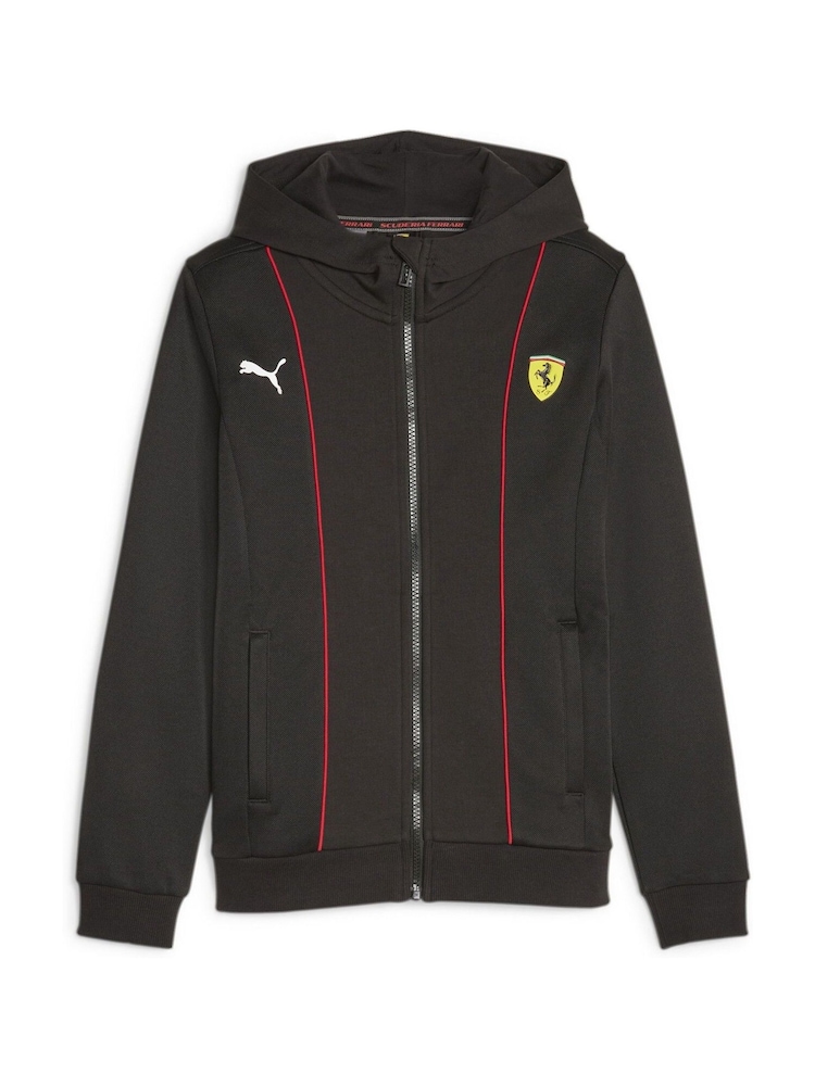 Puma Black Scuderia Ferrari Race HDD Youth Sweat Jacket - Image 1 of 2
