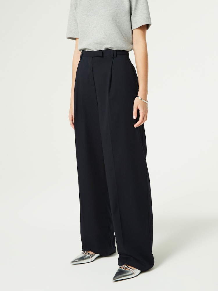 marine - Pantalon large pour jambes sur mesure - Image 3 of 5