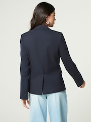 marine - Blazer habillé coupe droite - Image 3 de 6