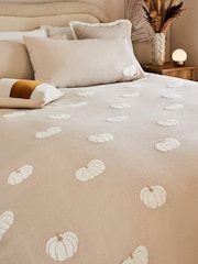 Natural Tufted Pumpkin Brushed 100% Cotton Duvet Cover and Pillowcase Set - Image 3 of 5