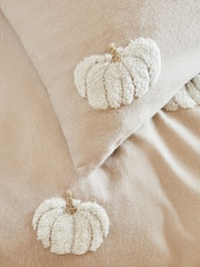 Natural Tufted Pumpkin Brushed 100% Cotton Duvet Cover and Pillowcase Set - Image 4 of 5