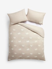Natural Tufted Pumpkin Brushed 100% Cotton Duvet Cover and Pillowcase Set - Image 5 of 5