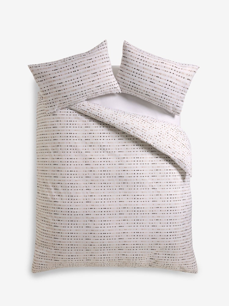 Natural Spot Duvet Cover and Pillowcase Set - Image 3 of 3 Natural Spot Duvet Cover and Pillowcase Set - Image 3 of 3