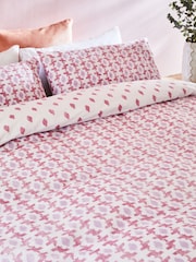 2 Pack Lilac Purple Ikat Reversible Duvet Cover and Pillowcase Set - Image 7 of 11