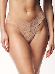 Victoria's Secret Black/Nude/White Thong 4 Pack Knickers - Image 2 of 5