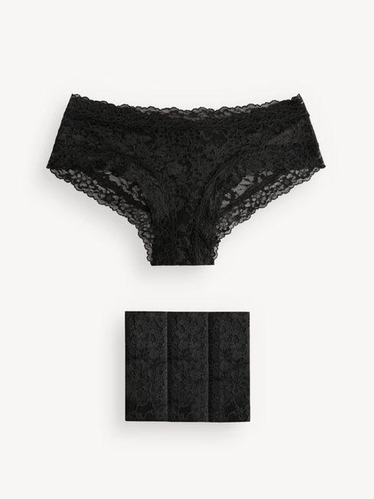 Victoria's Secret Black Cheeky 4 Pack Knickers - Image 1 of 5