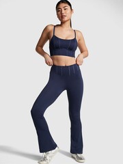Victoria's Secret Pink Midnight Navy Blue Ultimate Sport Corset Flare Legging - Image 1 of 3