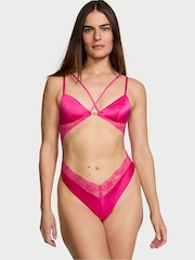 Victoria's Secret Forever Pink Tropical Print Bodysuit - Image 1 of 3