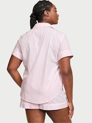 Victoria's Secret Pink Stripe Cotton Short Pyjama Set - Image 2 of 4