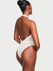 Victoria's Secret Coconut White Halter Shine Bodysuit - Image 2 of 4