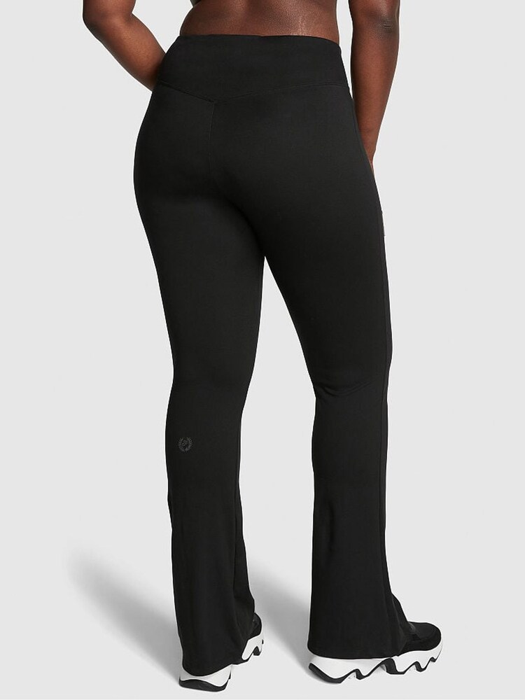 Victoria's Secret Pink Pure Black Ultimate Sport Corset Flare Legging - Image 2 of 3