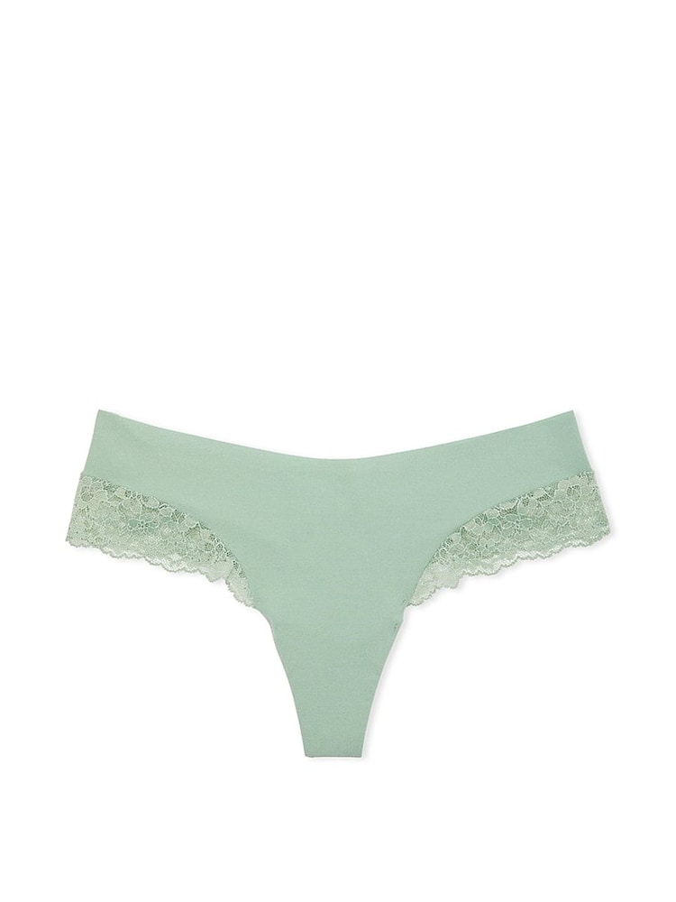 Victoria's Secret Seasalt Green Posey Lace Thong Knickers - Image 3 of 3 Victoria's Secret Seasalt Green Posey Lace Thong Knickers - Image 3 of 3