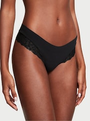Victoria's Secret Black Posey Lace Thong Knickers - Image 1 of 3