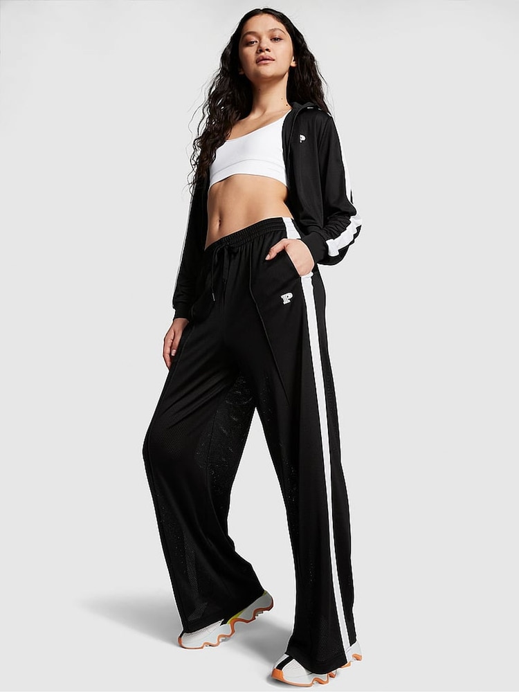 Victoria's Secret PINK Pure Black Sporty Track Suit Bottom - Image 1 of 3