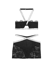 Victoria's Secret Black Bling Halter Set - Image 3 of 3