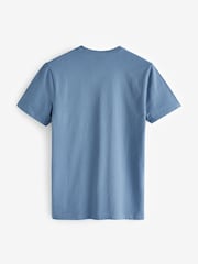 Gap Blue Everyday Logo 100% Cotton Crew Neck Short Sleeve T-Shirt - Image 3 of 4