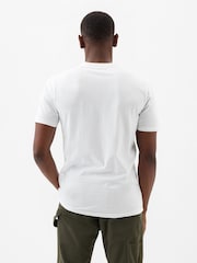 Wit - Gap - Everyday - 100% Katoenen T-shirt met logo, ronde hals en korte mouwen - Image 2 of 7