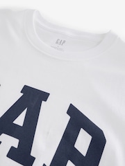 Wit - Gap - Everyday - 100% Katoenen T-shirt met logo, ronde hals en korte mouwen - Image 6 of 7