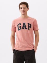 Gap Pink Everyday Soft Logo Short Sleeve Crew Neck T-Shirt - Image 1 of 1