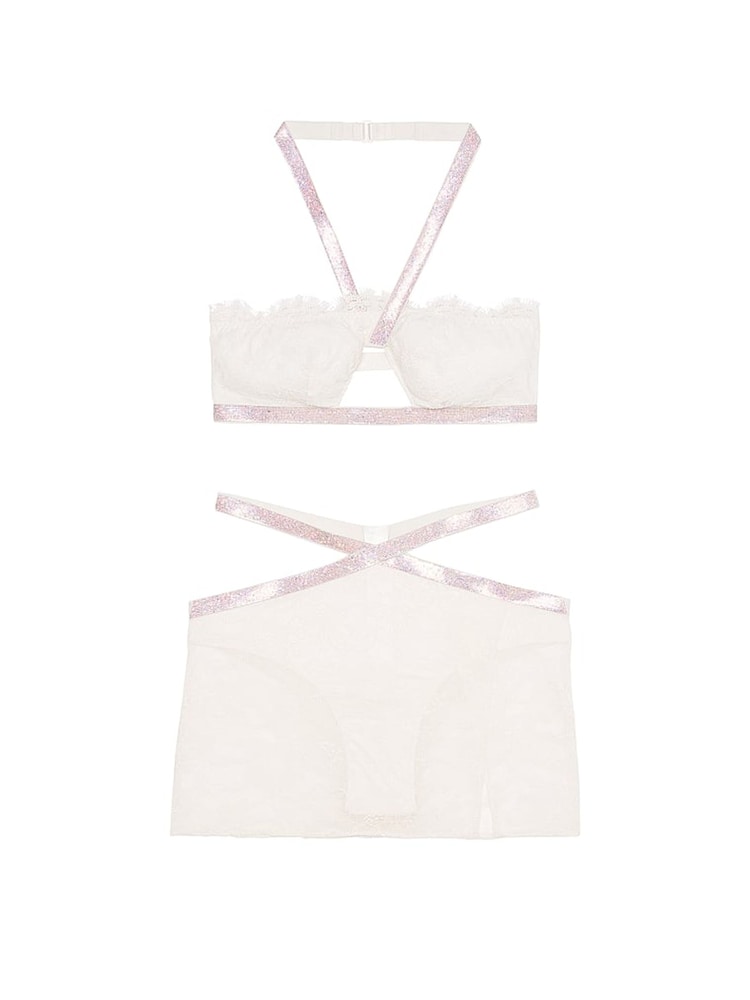 Victoria's Secret Coconut White Bling Halter Set - Image 3 of 3
