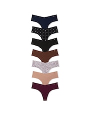 Blauw/zwart/nude/rood - Victoria's Secret set van 7 slips - Image 1 of 3