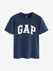 Gap Navy Blue Everyday Logo 100% Cotton Crew Neck Short Sleeve T-Shirt - Image 4 of 6