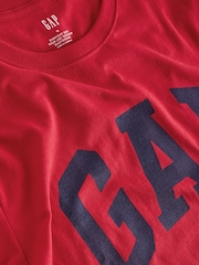 Gap Red Everyday Logo 100% Cotton Crew Neck Short Sleeve T-Shirt - Image 4 of 4