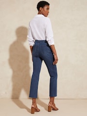 Love & Roses Mid Wash Blue Slim Crop Jeans - Image 2 of 4