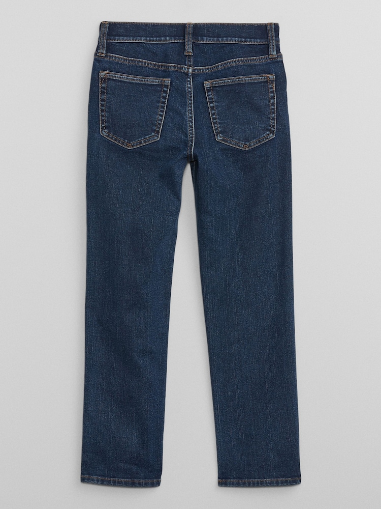 Gap Blue Straight Fit Stretch Jeans (5-13yrs) - Image 2 of 3