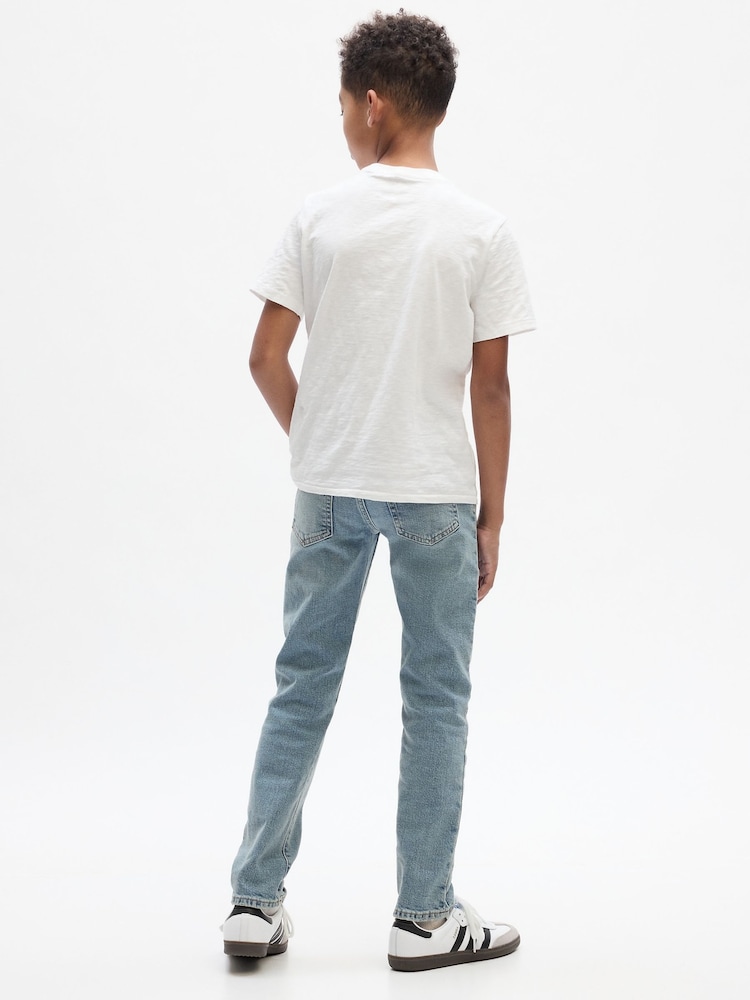 Gap Light Wash Blue Slim Fit Jeans (5-13yrs) - Image 2 of 6 Gap Light Wash Blue Slim Fit Jeans (5-13yrs) - Image 2 of 6