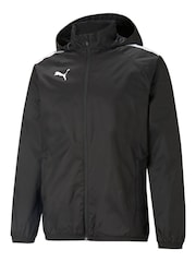 Puma Black teamLIGA All-Weather Mens Football Jacket - Image 1 of 2