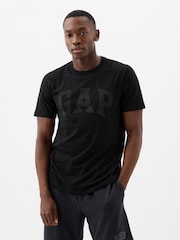 Gap Black Everyday Logo 100% Cotton Crew Neck Short Sleeve T-Shirt - Image 1 of 5