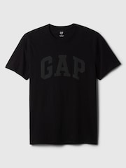 Gap Black Everyday Logo 100% Cotton Crew Neck Short Sleeve T-Shirt - Image 4 of 5