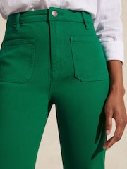 Love & Roses Green Petite Slim Crop Jeans - Image 3 of 3