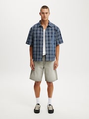 Cotton On Grey Baggy Denim Shorts - Image 6 of 8