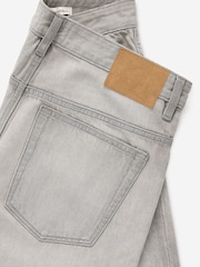 Cotton On Grey Baggy Denim Shorts - Image 8 of 8