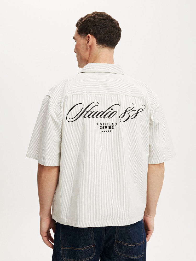Cotton On White Ventura Short Sleeve Shirt - Image 2 of 4