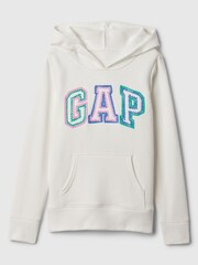 Gap White Logo Hoodie (4-13yrs) - Image 1 of 2