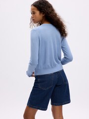 Blau - Gap CashSoft Leichter Cardigan mit Rundhalsausschnitt - Bild 2 von 2