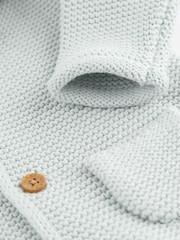 Pale Blue Baby Knitted Hooded Cardigan (0mths-2yrs) - Image 5 of 5