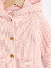 Pink Knitted Baby Cardigan (0mths-2yrs) - Image 4 of 6